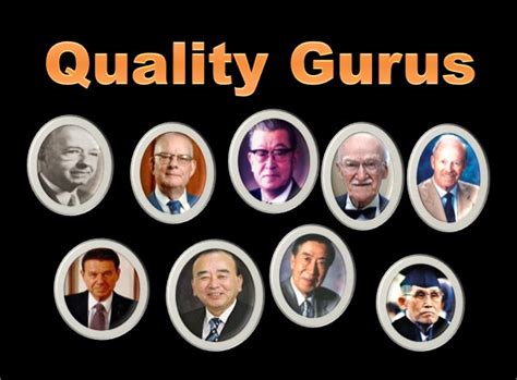 who are the quality gurus and their contribution